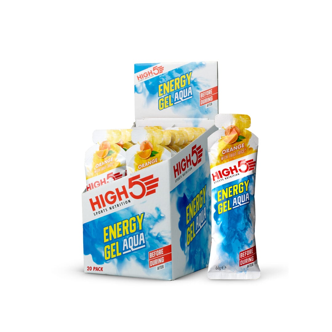 High5 Energy Gel Aqua - Orange - Affichage - Sports d'endurance