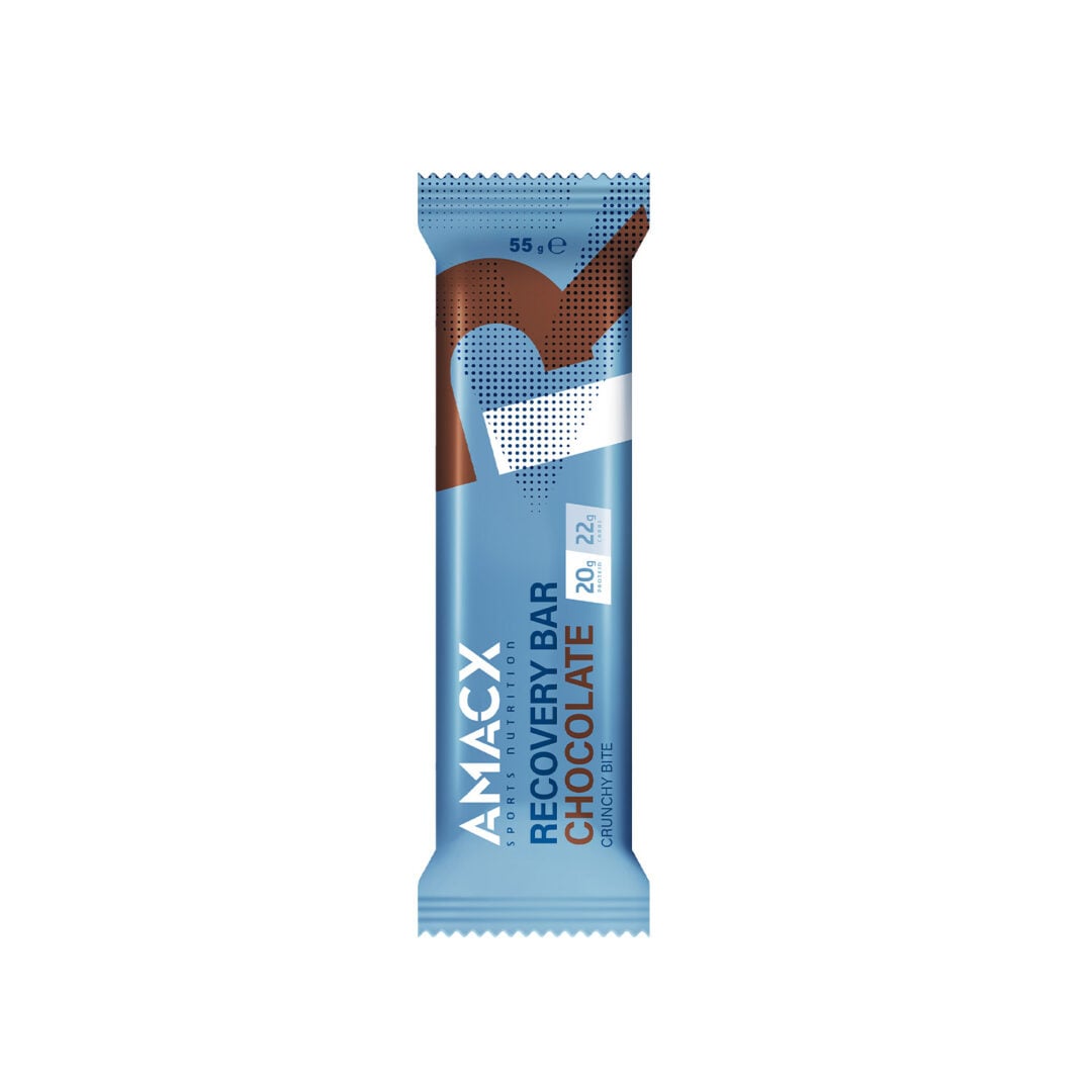 Amacx Barre de récupération 55 gr - Chocolat - Sports d'endurance
