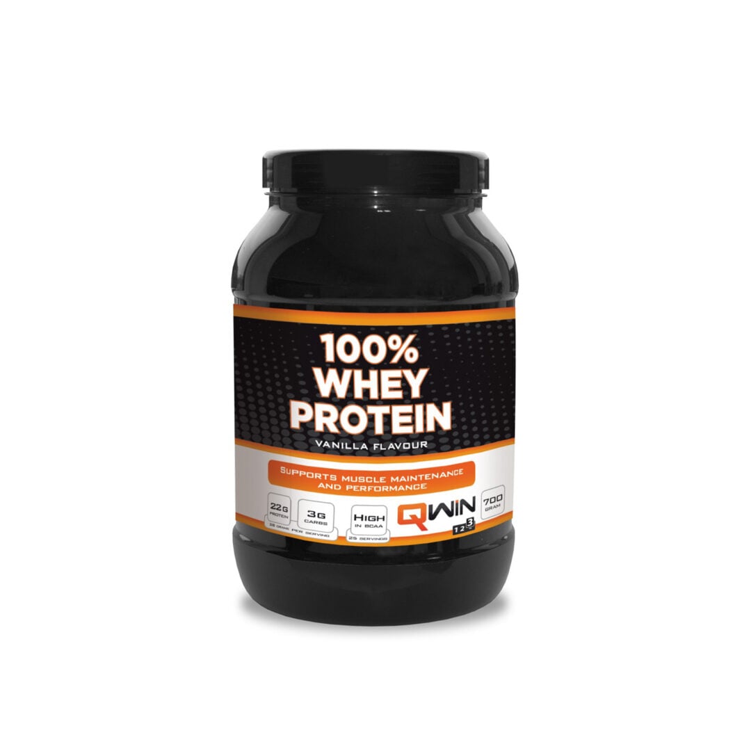 QWIN 100% Whey Protein 700 gr - Vanille - Sports d'endurance