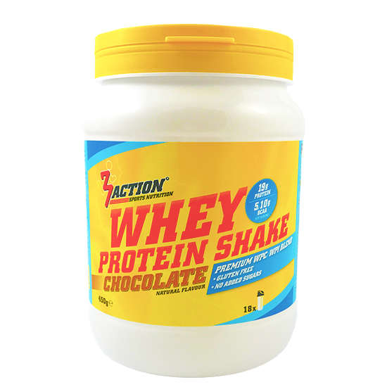 3Action - Whey Protein Shake 450gr - Chocolat - Sports d'endurance - Sports d'endurance