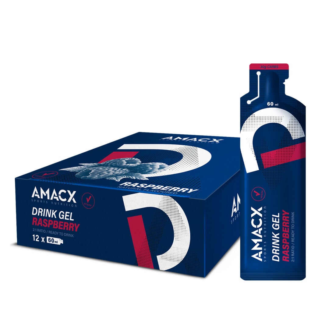 Amacx Drink Gel 60 ml - affichage - Framboise - Sports d'endurance