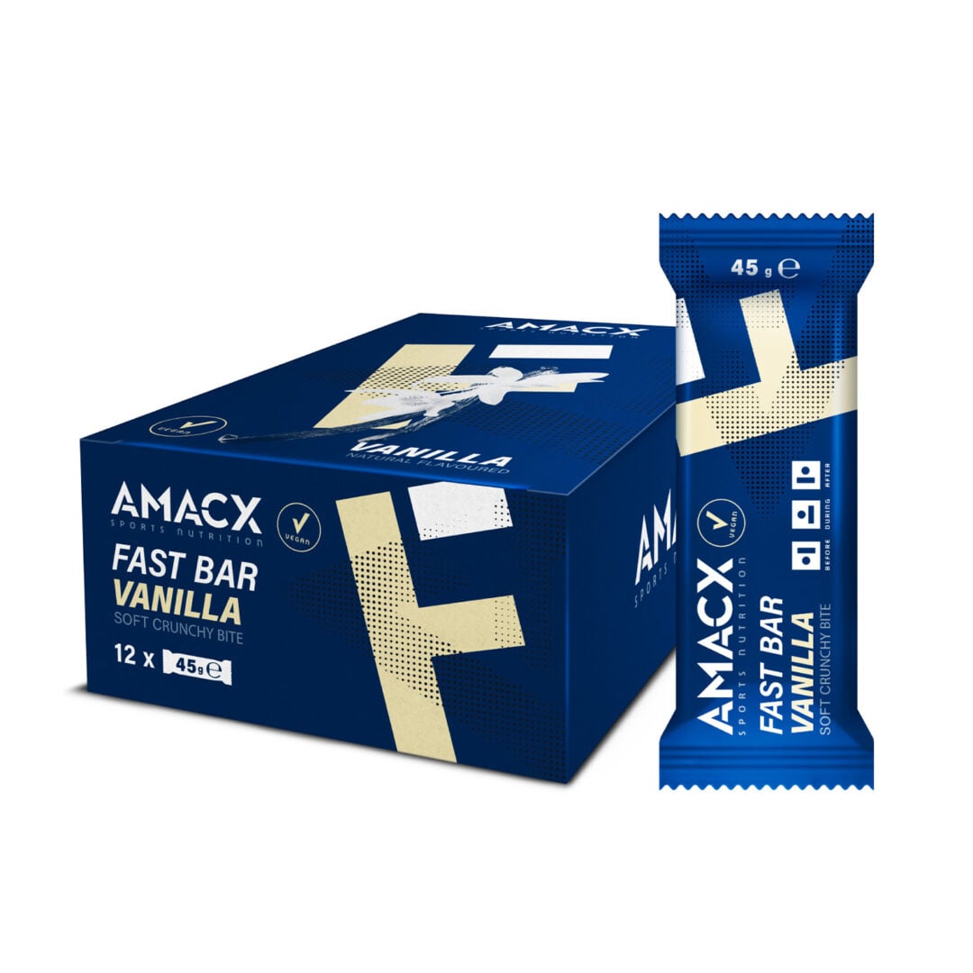 Amacx Fast Bar 45 gr - présentoir - Vanille - Sports d'endurance