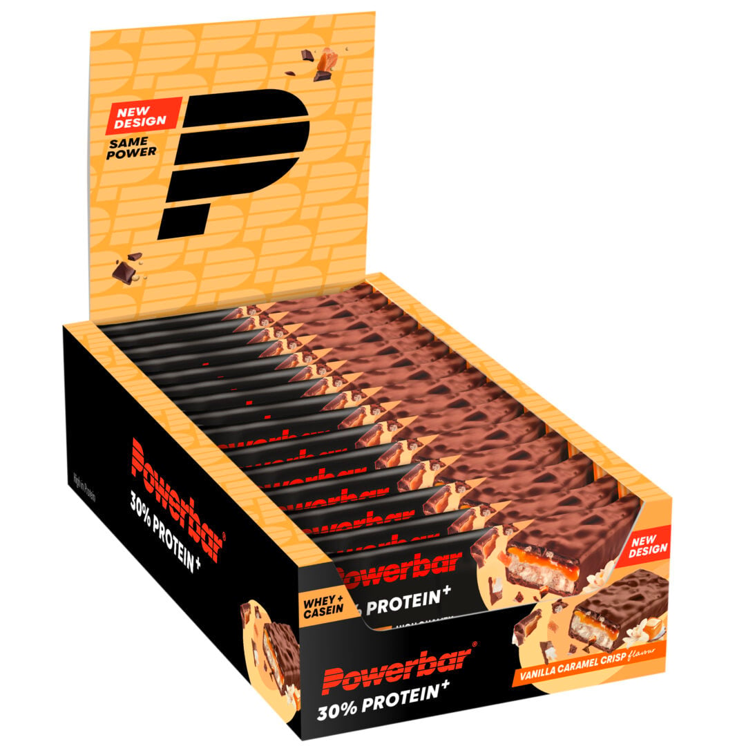 Powerbar - 30% Protein Plus Bar 15 pieces (Display) -Vanilla Caramel Crisp - Sports d'endurance - Sports d'endurance