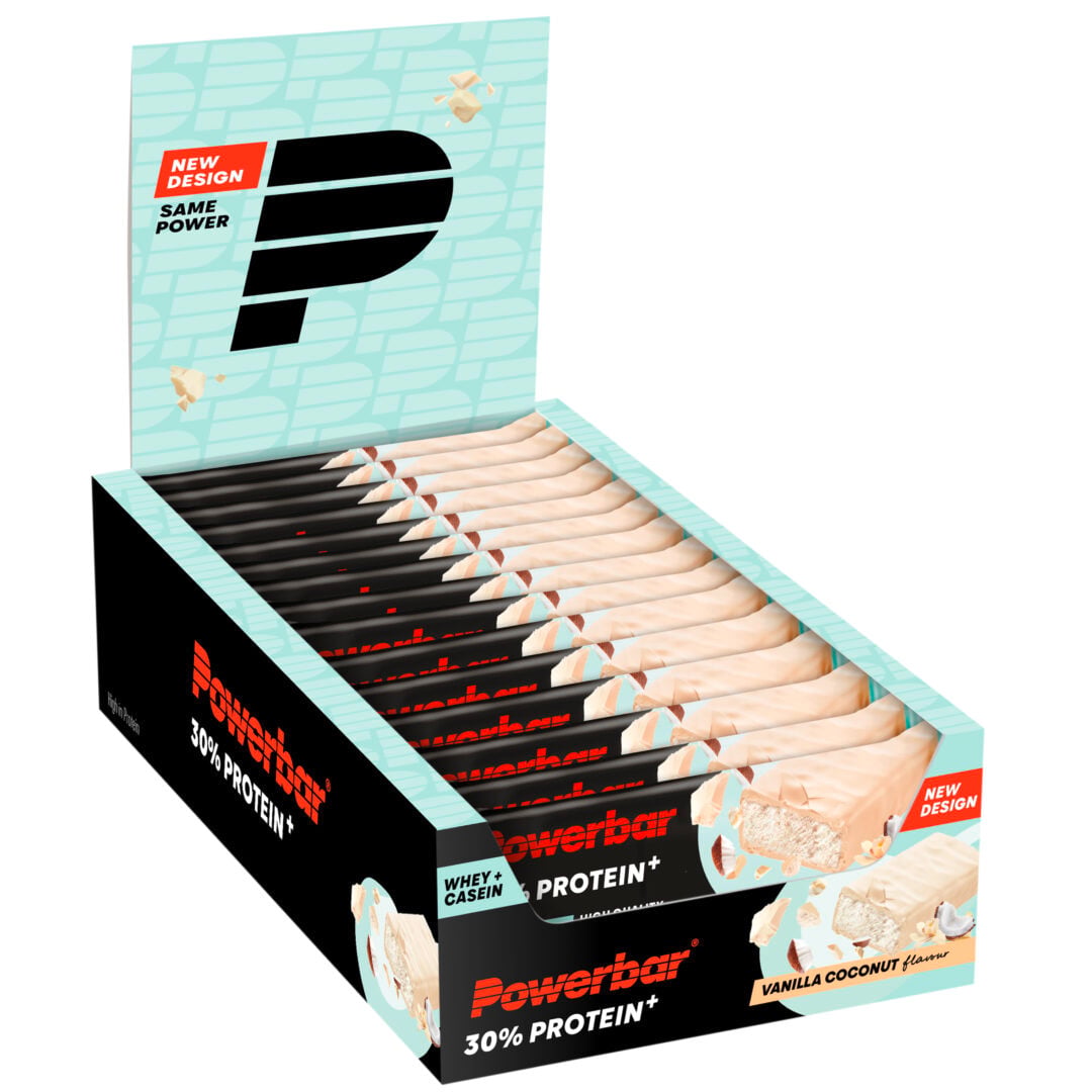 Powerbar - 30% Protein Plus Bar 15 pieces (Display) -Vanille Coco - Sports d'endurance - Sports d'endurance