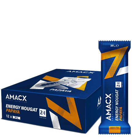 Amacx Energy Nougat Papaye display
