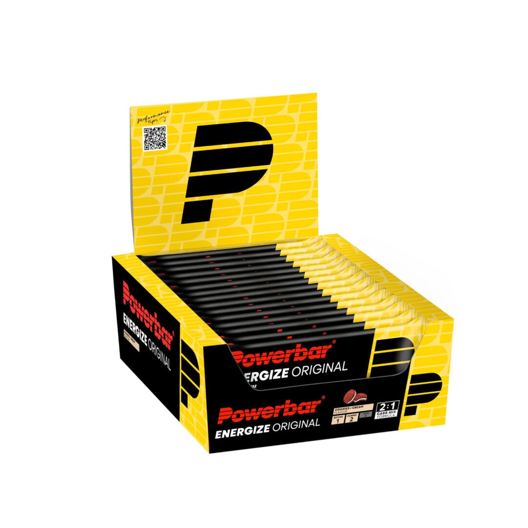 Powerbar Energize Bar 15x 55 gr (Display) - Cookies &amp; Cream - Sports d'endurance