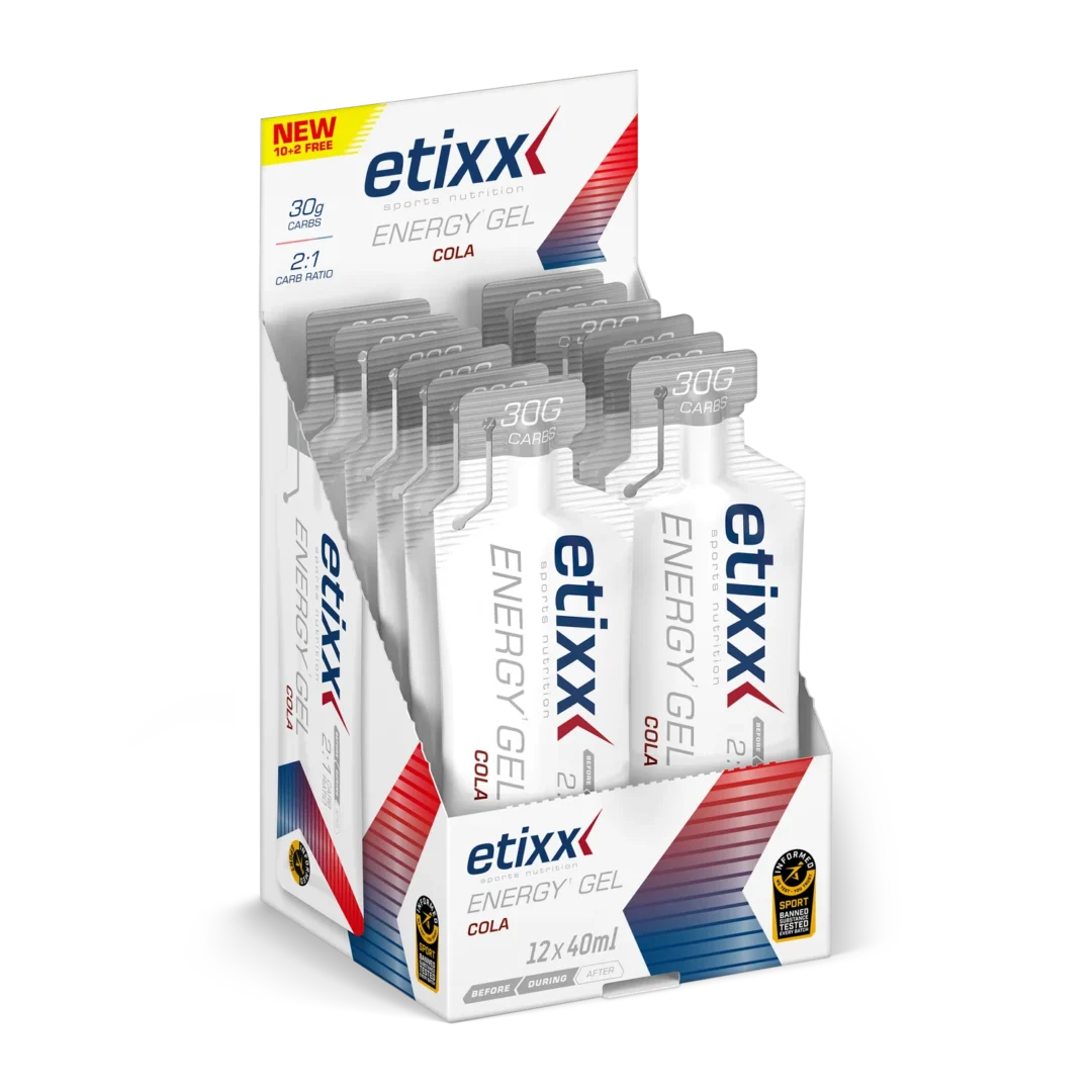 Etixx - Energy Gel 12 x 40 ml - Cola - Sports d'endurance