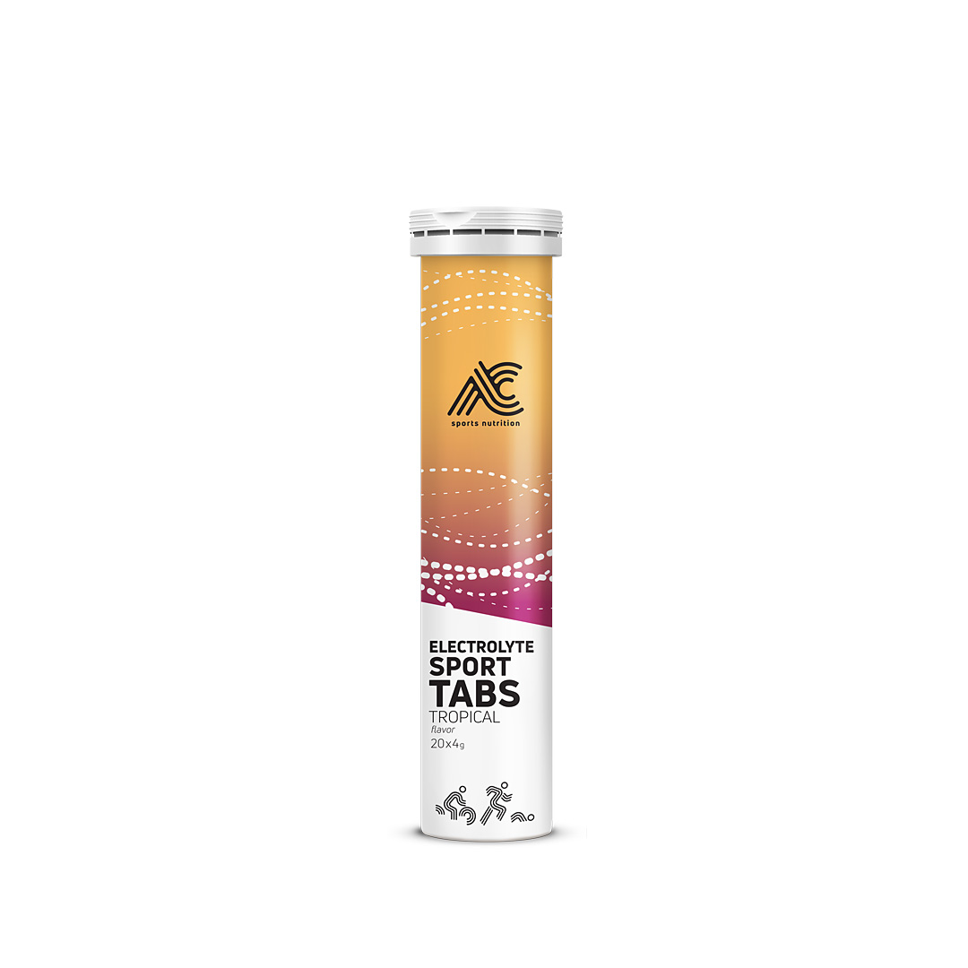 AC Sports Nutrition - Comprimés d'électrolytes 20 x 4 - Fruits tropicaux